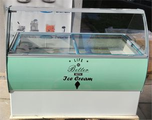 Βιτρίνα Παγωτού 10-10 Θέσεων 146,1x86,2x126,3Cm ELEGANTE 46 - Καινούργια.