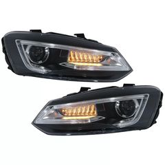 Fanária Emprós katállhloi gia VW Polo MK5 6R 6C 61 (2011-2017) LED Light Bar Devil Eye Look RHD