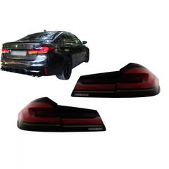 Píso fóta Full LED gia BMW 5 G30 Sedan 17-19 LCI Design statiká fóta strofís