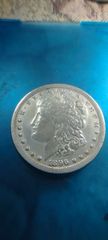Coins one dollar Morgan 1896  15.γραμμαρια ασημένιο  Αν θέλετε να δείτε όλες τις αγγελίες μου πατήστε κάτω από το όνομα μου ευχαριστώ για το χρόνο σας