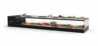 ΠΡΟΣΦΟΡΑ!!! SAYL VTLG4P-I (97x38x22,5cm - Ψυχόμενη Επιφάνεια - Μοτέρ Αριστερά) Επιτραπέζια Ψυχόμενη Βιτρίνα 4ων Όψεων LOGIC TAPAS +2/+6°C (Πρόσβαση Μπροστά: ΌΧΙ - Πρόσβαση Πίσω: ΝΑΙ)