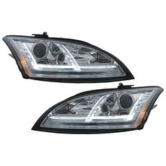 Provoleís Xenon LED DRL katálliloi gia Audi TT 8J (2006-2010) Dynamic Sequential Turning Light Chrome