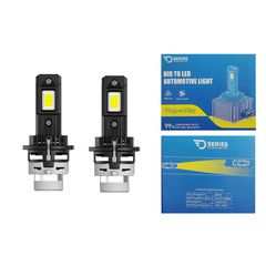 Lamptíres LED D4R Seirá D 6000K 4200LM Ypsilís Ischýos Metatropí gia Xenon