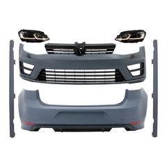 Complete Body Kit me G7.5 Look Fanária Emprós LED Dunamikó Fotismós strofís katállhla gia VW Golf 7 VII (11/2012-07/2017) R Schediasmós