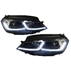 Fanária Emprós RHD LED katállhloi gia VW Golf 7 VII (2012-2017) Ananéosh G7.5 Seirá R Look Sequential Dunamikó Fotismós strofís