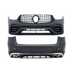 Body Kit katállhlo gia Mercedes GLC SUV Ananéosh X253 (2020-Up) GLC63 Schediasmós Chrómio