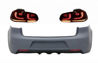 Píso Profulaktíras me píso Fotistiká Píso Fóta Plírhs LED katállhlo gia VW Golf VI (2008-2013) R20 Schediasmós Dunamikó Sequential Turning Light (LHD kai RHD)