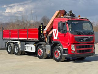 Ανατροπή + Γερανός Volvo 2012 FM 420 * PALFINGER PK 33002 * 8x4-thumb-2