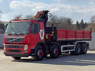 Ανατροπή + Γερανός Volvo 2012 FM 420 * PALFINGER PK 33002 * 8x4-thumb-3