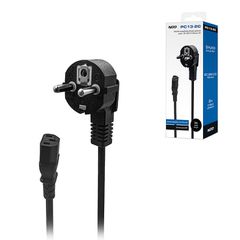 NOD 141-0249 Schuko - IEC C13 Cable 2m Μαύρο