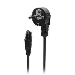 NOD 141-0244 Schuko - IEC C5 Cable 2m Μαύρο PC5-2B