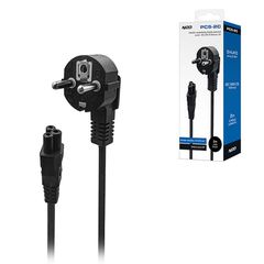 NOD 141-0247 Schuko - IEC C5 Cable 2m Μαύρο