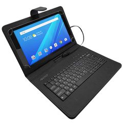 NOD 141-0092 TCK-10 Flip Cover Δερματίνης με Πληκτρολόγιο Μαύρο (Universal 10")