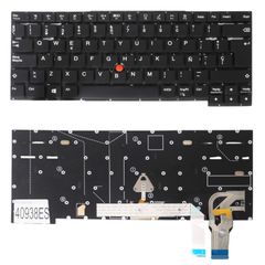 Teclado Español para Portátil - Spanish Laptop Keyboard για Lenovo Thinkpad T14s Gen 2 20WM 20WN 20XF 20XG P1 Gen 4 20Y3 20Y4 P1 Gen 5 21DC 21DD 5M11A37422 5M11C85488 ES No Frame Pointer Black ( Κωδ.4
