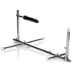 Stockade Restraint Frame with Dildo-thumb-1