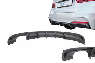 Píso profulaktíras spoiler valance diffuser Inódhs ánthrakas katállhlo gia BMW Seirá 3 F30 F31 (2011-up) Schédio M Aristeró éxodos