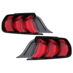 Fotistiká Píso Fóta Plírhs LED katállhla gia Ford Mustang VI S550 (2015-2019) Kókkino me Dunamikó diadochiká Fotismós strofís