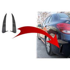 Ptervgia Píso Profulaktíras Plaϊná ptervgia Flics katállhla gia Mercedes C Class W205 (2014-2020) Inódhs ánthrakas Film