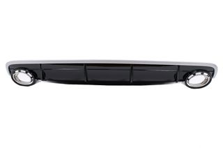 Píso Profulaktíras Valance Diffuser Double Outlet katállhlo gia Audi Q7 SUV 4M (2015-2019) S-Line Profulaktíras
