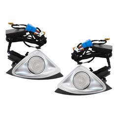 Emprós Pórta LED 4D Rotary Tweeters 3/ 64 chrómata gia Mercedes C-Class W205 Facelift 2018-2020