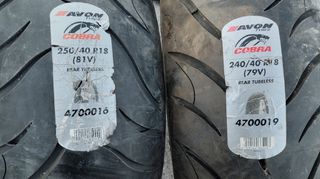 ΚΑΙΝΟΥΡΙΑ ΕΛΑΣΤΙΚΑ  Avon Cobra Chrome 250/40 R18 81V -/-240/40 R18 -/- MΤ-90 B16