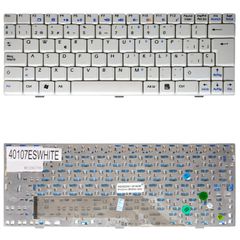 Teclado Español para Portátil - Spanish Laptop Keyboard για MSI Wind U90 U90X U100 U100X U101C U101 U101B U110 U115 U120 U123 N011 V022322BS2 S1N-1UUS2G1-C54 ES White ( Κωδ.40107ESWHITE )