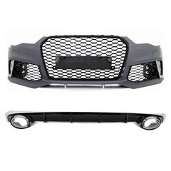 Emprós Profulaktíras katállhlos gia Audi A6 4G Ananéosh (2015-2018) kai Píso Profulaktíras me ákres exátmishs RS6 Schediasmós