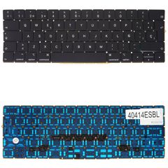 Teclado Español para Portátil - Spanish Laptop Keyboard για Apple MacBook Pro 13" A1706 15" A1707 Late 2016 Mid 2017 EMC 3071 3072 3163 3162 661-07950 661-06377 661-07954 ES Nο Frame Backlight Black (