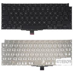Teclado Español para Portátil - Spanish Laptop Keyboard για Apple MacBook Air 13" M1 A2337 Late 2020 MGN63LL/A MGN73LL/A MGND3LL/A ES No Frame Black ( Κωδ.40731ESNOFR )