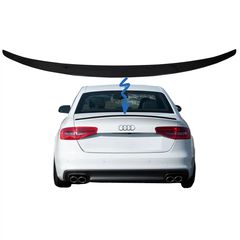 Spóiler Aerotomí katállhlo gia Audi A4 B8 Sedan (2008-2015) Piáno Mavro