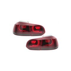 Píso Profulaktíras kai píso Fotistiká Píso Fóta Plírhs LED Turning Light Statikó Kókkinos Kapnós katállhlo gia VW Golf VI (2008-2013) R20 Schediasmós-thumb-7