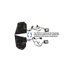 Píso Profulaktíras kai píso Fotistiká Píso Fóta Plírhs LED Turning Light Statikó Kókkinos Kapnós katállhlo gia VW Golf VI (2008-2013) R20 Schediasmós-thumb-15