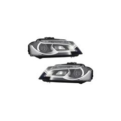 Fanária Emprós LED Proboleís Hméras (DRL) gia Audi A3 8P 8P1 8PA (2009-2012) Schediasmós Ananéosh Daytime Running Light Mavro