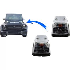 Fotismós strofís katállhla gia Mercedes G-Class W463 (1989-2015) Diáfano OEM Look