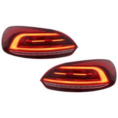 Píso fóta LED gia VW Scirocco Hatchback 137 Mk3 08-14 Kókkina dynamiká fóta strofís