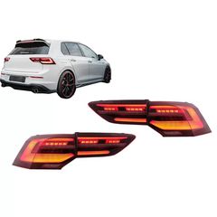 Fotistiká Píso Fóta Plírhs LED katállhla gia VW Golf VIII Chátsmpak Mk8 MQB (2020-Up) Dunamikó Sequential Fotismós strofís