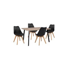 ΣΕΤ ΤΡΑΠΕΖΑΡΙΑΣ 5ΤΜΧ HM10347 ΤΡΑΠΕΖΙ 140x80x76 cm & 4 ΚΑΡΕΚΛΕΣ VEGAS