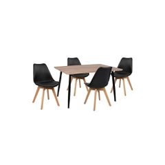 ΣΕΤ ΤΡΑΠΕΖΑΡΙΑΣ 5ΤΜΧ HM10350.01 ΤΡΑΠΕΖΙ 120x70x76,5 cm & ΚΑΡΕΚΛΕΣ VEGAS