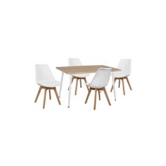 ΣΕΤ ΤΡΑΠΕΖΑΡΙΑΣ 5ΤΜΧ HM10350.02 ΤΡΑΠΕΖΙ 120x70x76,5 cm & ΚΑΡΕΚΛΕΣ VEGAS