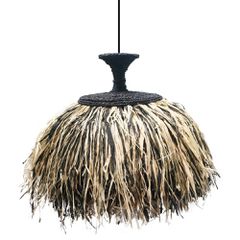 ΦΩΤΙΣΤΙΚΟ ΟΡΟΦΗΣ ORDEM HM4716 ΚΑΠΕΛΟ ΙΝΕΣ SISAL & ΜΠΑΝΑΝΑΣ-ΜΑΥΡΟ & ΦΥΣΙΚΟ Φ60x50Υεκ