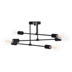 ΦΩΤΙΣΤΙΚΟ ΟΡΟΦΗΣ ΠΟΛΥΦΩΤΟ LIGHTY HM7427.11 ΜΕΤΑΛΛΟ ΣΕ ΜΑΥΡΟ 51x51x23Υεκ.