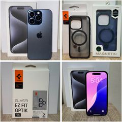 Phone 15 Pro 256GB – Άριστο – 2 θήκες – Προστατευτικά