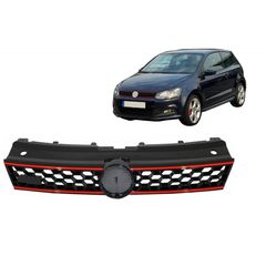 Emprós Grília Central Athlhtikó Grília katállhlh gia VW Polo 6R (2009-2014) GTI Schediasmós