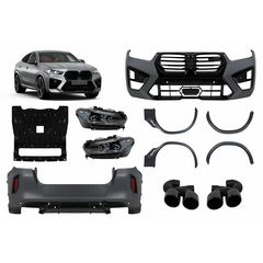 Kit amaxómatos Body Kit gia BMW X6 G06 2019- Metatropí se LCI 2023 X6M Design