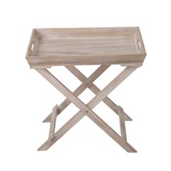 BUTLER SIDE TABLE ΠΤΥΣ/ΜΕΝΟ-Η ΦΥΣΙΚΟ 48.5x32x48.5cm