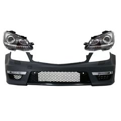 Emprós Profulaktíras me Fanária Emprós LED Proboleís Hméras (DRL) katállhlos gia Mercedes C-Class W204 (2012-2014) C63 Ananéosh Dipló Xenon Schediasmós