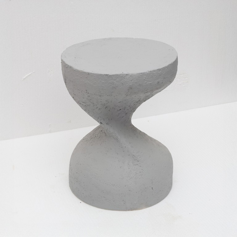 INDUSTRIAL SIDE TABLE ΛΕΥΚΟ 39.5x39.5x52.5cm