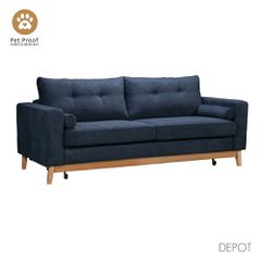 LUSSO ΚΑΝΑΠΕΣ ΚΡΕΒΑΤΙ 3ΘΕΣΙΟΣ ΜΠΛΕ LINO 89 218x85x87cm