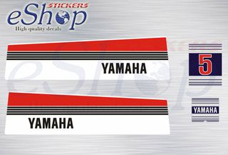 Αυτοκόλλητα σετ για Yamaha 5 Hp δίχρονη μοντέλο 1980