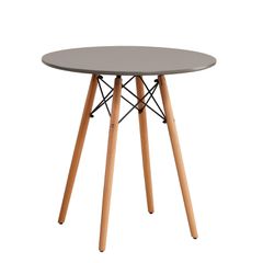 Τραπέζι ArteLibre RAPTOR Γκρι MDF/Ξύλο Φ70x74cm